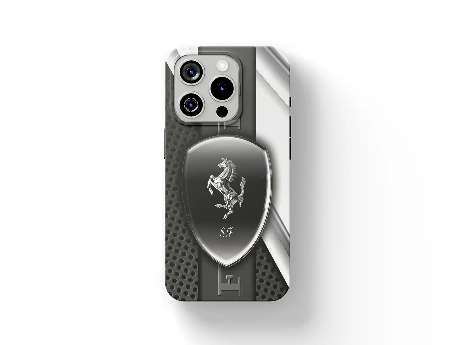 Ferrari Cover Silicone Telefono Look Elegante